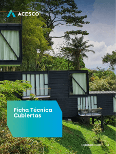 Ficha Técnica Cubiertas Acesco: Especificaciones y Acabados