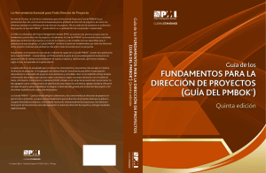 Guía PMBOK, 5ª Edición: Fundamentos de la Dirección de Proyectos