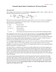 Demand/Capacity Ratios for 3D Frame Elements