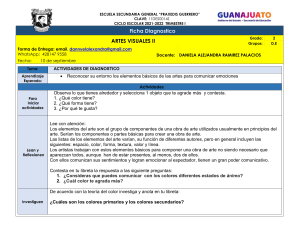 Ficha Diagnóstico Artes Visuales II - Secundaria