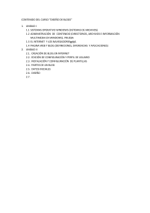 Diseño de Blogs: Esquema del Curso