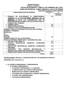 Tarea Administración II: Espíritu Empresarial y Emprendedor