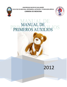 Manual de Primeros Auxilios UMSA 2012