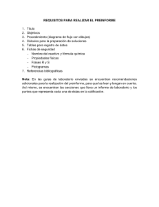 Guía para Preinforme de Laboratorio de Química