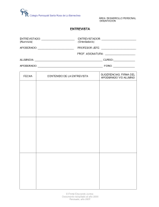 Formulario de Entrevista - Colegio Santa Rosa Lo Barnechea