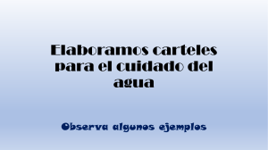 Elaboramos carteles para el cuidado del agua