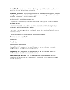 Contabilidad Financiera y de Costos: Introducción