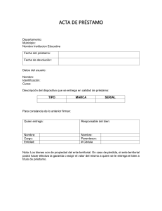 Acta de Préstamo: Dispositivo Educativo
