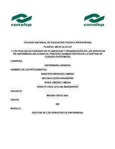 Informe de Gestión de Enfermería: Planificación y Análisis FODA