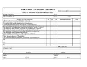 Checklist de Herramientas y Extensiones Eléctricas