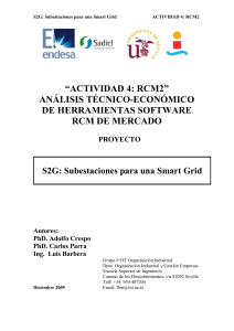 Análisis RCM: Herramientas Software para Smart Grids