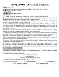 Escala de Hamilton para la Ansiedad (HARS)