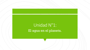 El agua en el planeta: Biodiversidad y cuidado ambiental