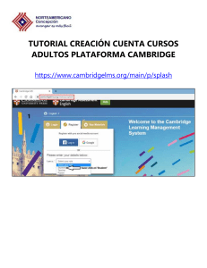 Tutorial: Crear Cuenta Cursos Cambridge para Adultos