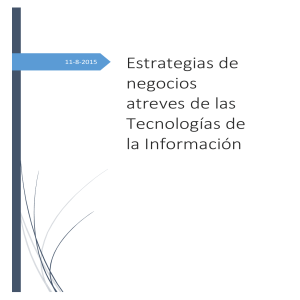 Estrategias de Negocios con TI: Ventaja Competitiva