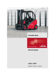 Manual Carretilla Diésel Linde H20D, H25D: Instrucciones y Seguridad