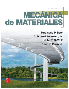 Mecánica de Materiales: Beer, Johnston, DeWolf, Mazurek