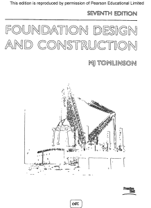 Foundation Design and Construction Textbook