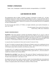 Raíces de Jesús: Origen, Familia y Contexto Histórico