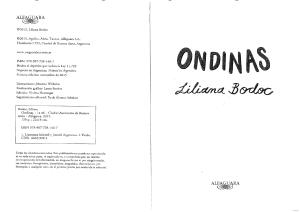 Ondinas, Liliana Bodoc: Literatura Infantil y Juvenil