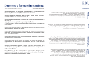 Docentes y Formación Continua: Reflexiones sobre la Educación 2.0