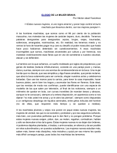 Elogio de la Mujer Brava: Ensayo sobre feminismo y machismo
