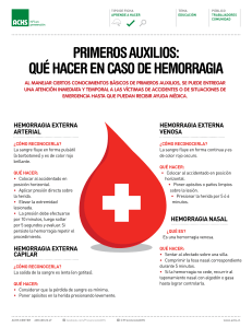 Primeros Auxilios: Qué hacer en caso de hemorragia