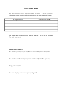 Técnica de Auto Respeto: Ejercicio de Reflexión Personal