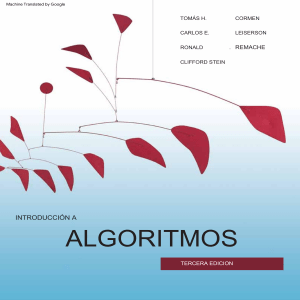 Introducción a los Algoritmos, 3ra Edición - Libro de Texto