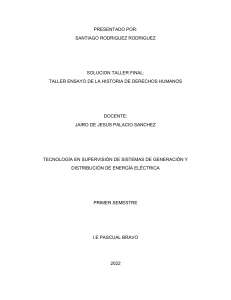 Ensayo sobre la Historia de los Derechos Humanos