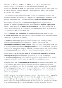 Salud en Perú: Tecnología, Digitalización y Eficiencia