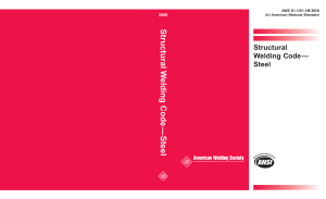 AWS D1.1 Structural Welding Code—Steel (2010)