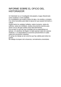El Oficio del Historiador: Informe sobre la Profesión