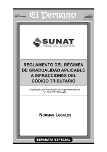 Reglamento del Régimen de Gradualidad Tributaria en Perú