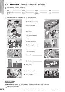 English Grammar: Adverbs, Infinitives, Definite Article