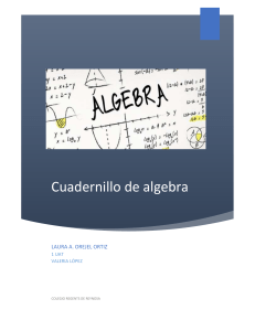 Cuadernillo de Álgebra: Productos Notables y Factorización