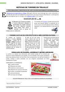 Noticias de Turismo en Trujillo: Ejercicio Práctico
