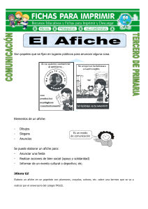 Afiche: Elementos y Creación - Primaria
