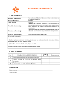 Lista de Chequeo Excel: Gastos Semanales