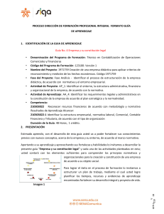 Guía de Aprendizaje: Constitución Legal de Empresas