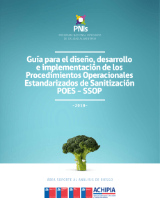 Guía POES-SSOP: Diseño, Desarrollo e Implementación (2018)