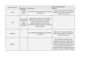 Análisis Ciclo Vida Producto: Tejas y Ladrillos