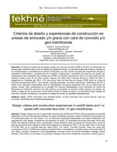 Diseño y Construcción de Presas de Enrocado y Grava