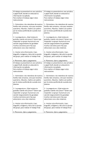 Tarea escolar: Música familiar y recuerdos