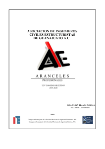 Aranceles Ingenieros Civiles Estructuristas Guanajuato 2020