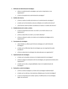 Administración Estratégica: Preguntas Clave