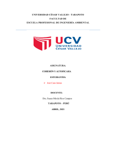 Tarea Cohesión y Autoficasia UCV Tarapoto