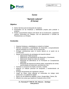 Curso Apresto Laboral: Técnicas de Empleo y Desarrollo Profesional