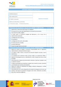 Lista de Chequeo de Seguridad para Polipastos