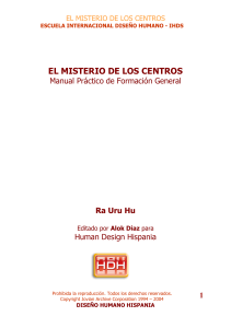 Diseño Humano: El Misterio de los Centros - Manual de Formación
